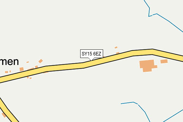 SY15 6EZ map - OS OpenMap – Local (Ordnance Survey)