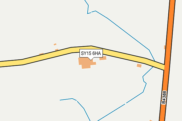 SY15 6HA map - OS OpenMap – Local (Ordnance Survey)