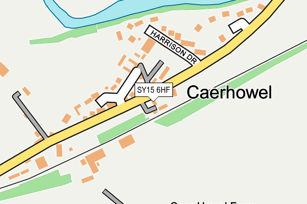 SY15 6HF map - OS OpenMap – Local (Ordnance Survey)