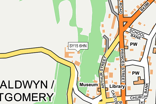 SY15 6HN map - OS OpenMap – Local (Ordnance Survey)