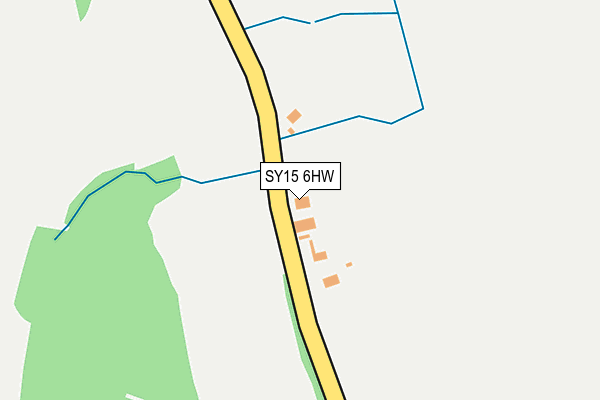 SY15 6HW map - OS OpenMap – Local (Ordnance Survey)