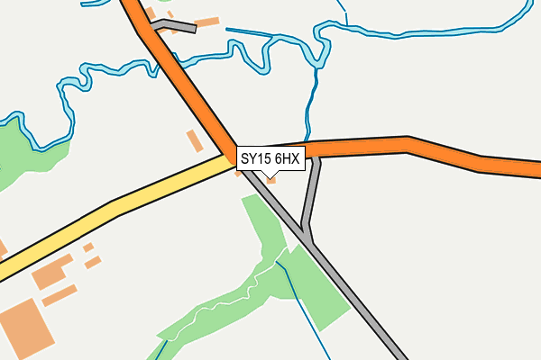 SY15 6HX map - OS OpenMap – Local (Ordnance Survey)