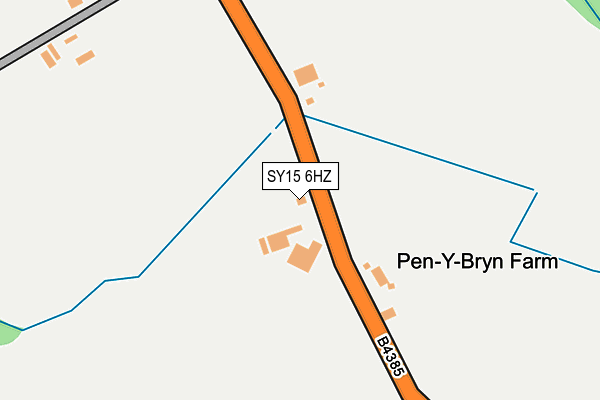 SY15 6HZ map - OS OpenMap – Local (Ordnance Survey)