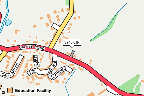 SY15 6JR map - OS OpenMap – Local (Ordnance Survey)