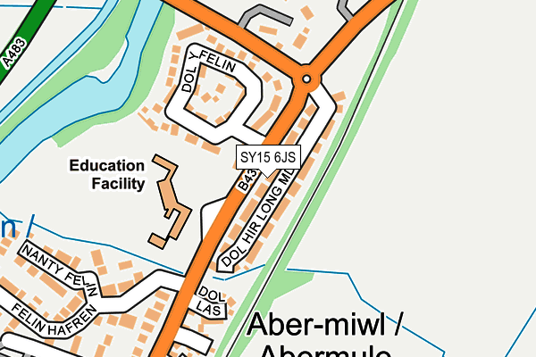 SY15 6JS map - OS OpenMap – Local (Ordnance Survey)