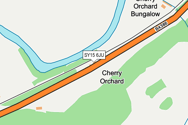 SY15 6JU map - OS OpenMap – Local (Ordnance Survey)