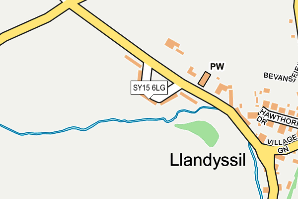 SY15 6LG map - OS OpenMap – Local (Ordnance Survey)