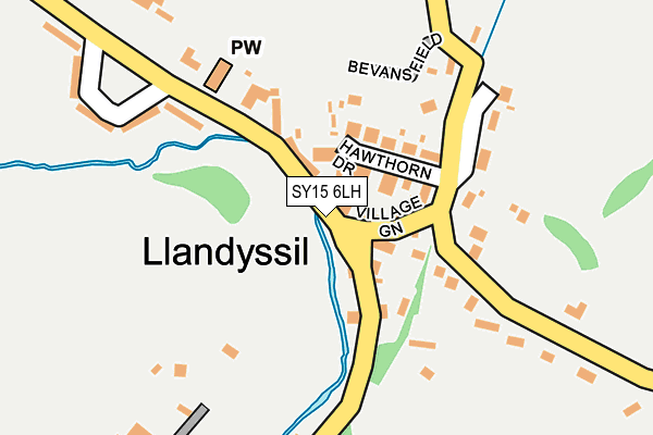 SY15 6LH map - OS OpenMap – Local (Ordnance Survey)