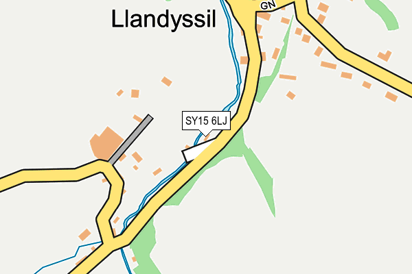 SY15 6LJ map - OS OpenMap – Local (Ordnance Survey)