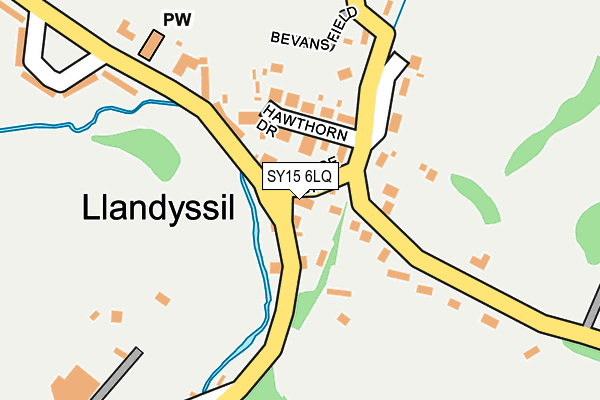 SY15 6LQ map - OS OpenMap – Local (Ordnance Survey)