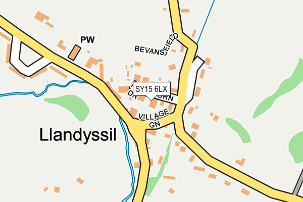 SY15 6LX map - OS OpenMap – Local (Ordnance Survey)