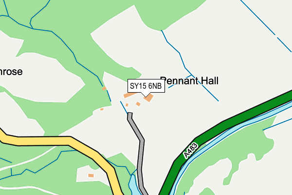 SY15 6NB map - OS OpenMap – Local (Ordnance Survey)