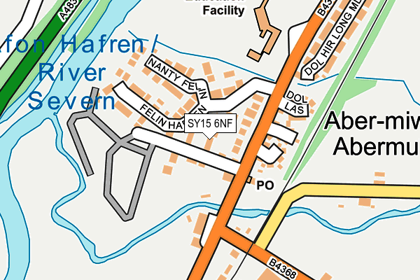 SY15 6NF map - OS OpenMap – Local (Ordnance Survey)