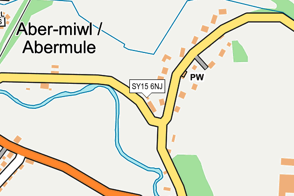 SY15 6NJ map - OS OpenMap – Local (Ordnance Survey)