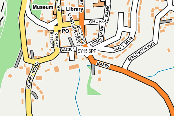 SY15 6PP map - OS OpenMap – Local (Ordnance Survey)