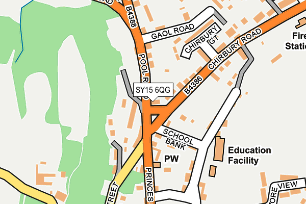 SY15 6QG map - OS OpenMap – Local (Ordnance Survey)