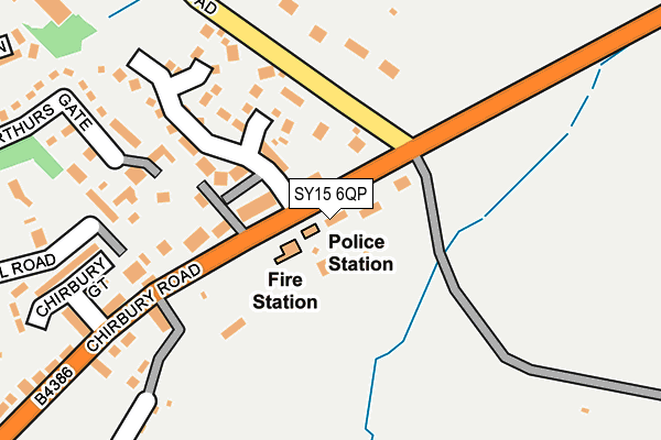 SY15 6QP map - OS OpenMap – Local (Ordnance Survey)