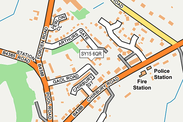 SY15 6QR map - OS OpenMap – Local (Ordnance Survey)