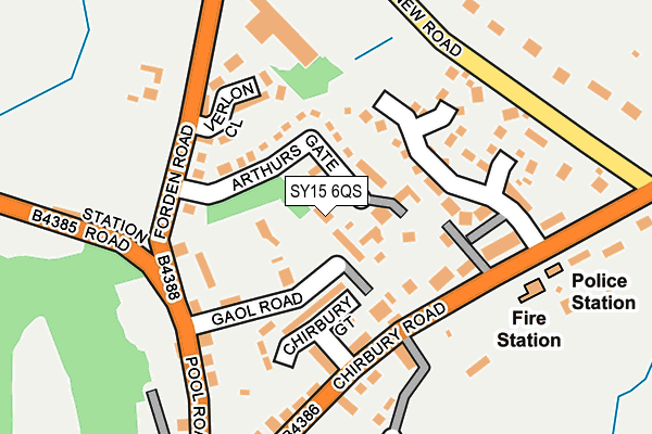 SY15 6QS map - OS OpenMap – Local (Ordnance Survey)