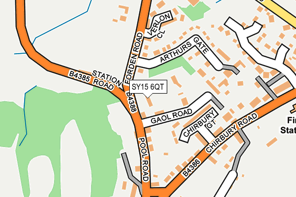 SY15 6QT map - OS OpenMap – Local (Ordnance Survey)