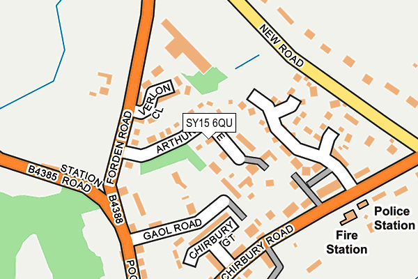 SY15 6QU map - OS OpenMap – Local (Ordnance Survey)