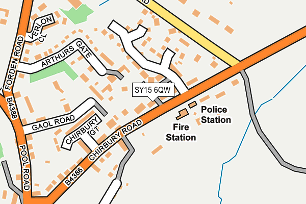 SY15 6QW map - OS OpenMap – Local (Ordnance Survey)