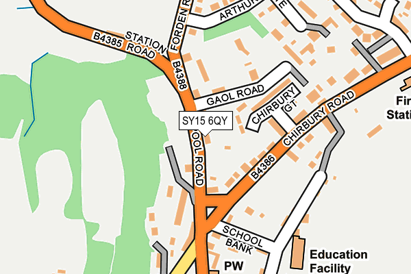 SY15 6QY map - OS OpenMap – Local (Ordnance Survey)