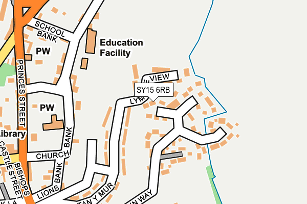 SY15 6RB map - OS OpenMap – Local (Ordnance Survey)