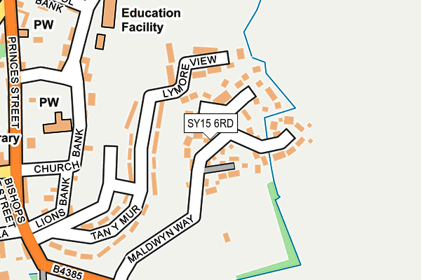SY15 6RD map - OS OpenMap – Local (Ordnance Survey)