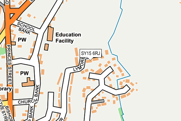 SY15 6RJ map - OS OpenMap – Local (Ordnance Survey)