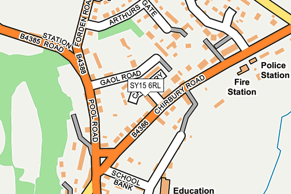 SY15 6RL map - OS OpenMap – Local (Ordnance Survey)
