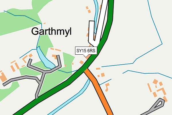 SY15 6RS map - OS OpenMap – Local (Ordnance Survey)