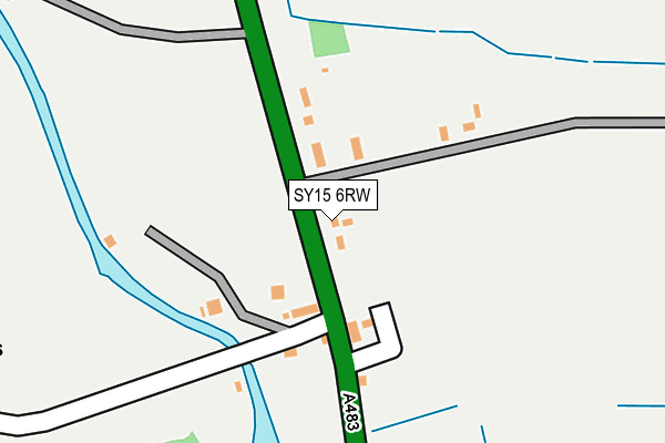 SY15 6RW map - OS OpenMap – Local (Ordnance Survey)