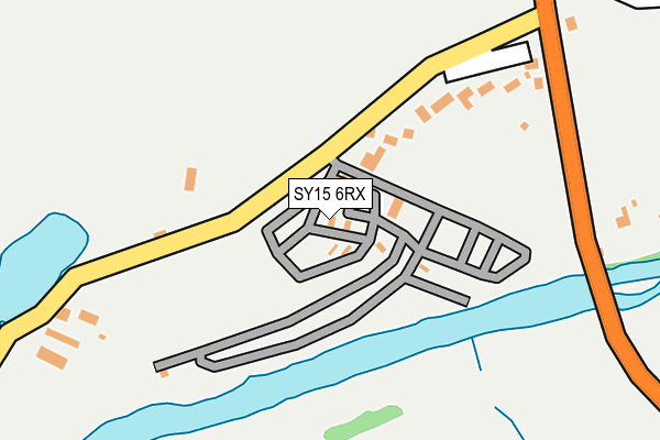 SY15 6RX map - OS OpenMap – Local (Ordnance Survey)