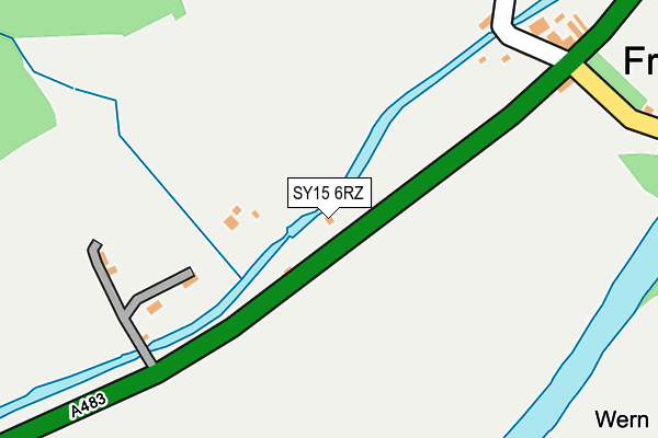SY15 6RZ map - OS OpenMap – Local (Ordnance Survey)