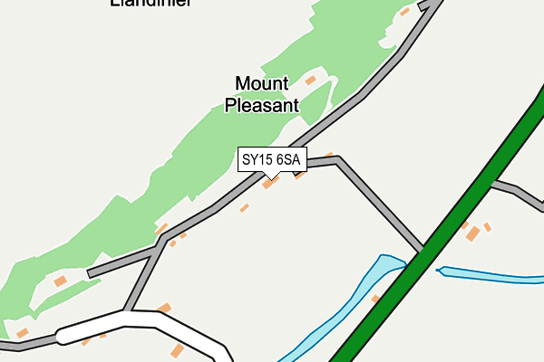 SY15 6SA map - OS OpenMap – Local (Ordnance Survey)