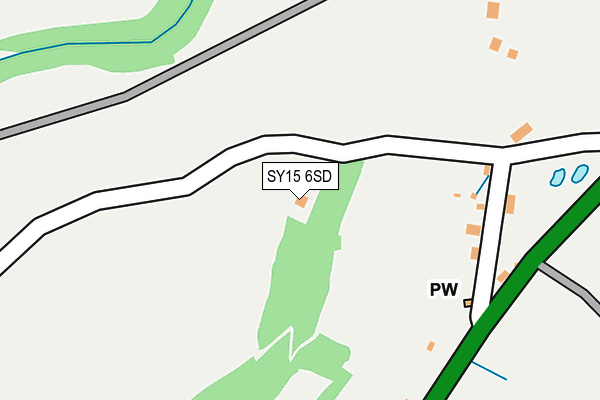 SY15 6SD map - OS OpenMap – Local (Ordnance Survey)