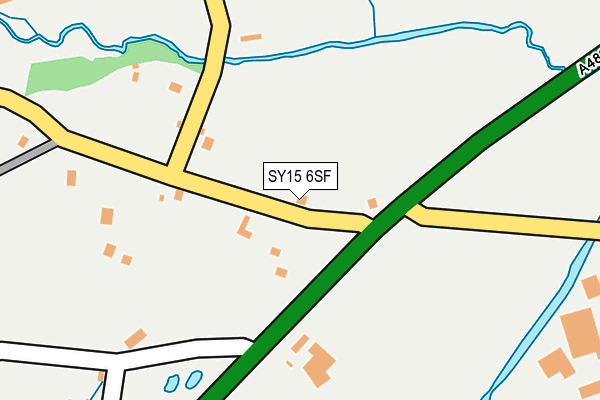 SY15 6SF map - OS OpenMap – Local (Ordnance Survey)