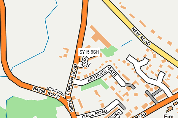 SY15 6SH map - OS OpenMap – Local (Ordnance Survey)