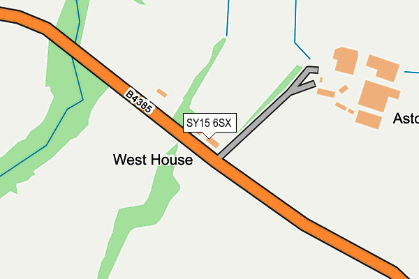 SY15 6SX map - OS OpenMap – Local (Ordnance Survey)