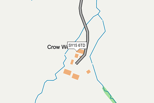 SY15 6TD map - OS OpenMap – Local (Ordnance Survey)