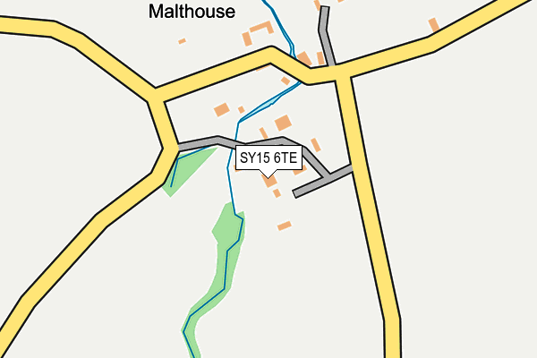 SY15 6TE map - OS OpenMap – Local (Ordnance Survey)