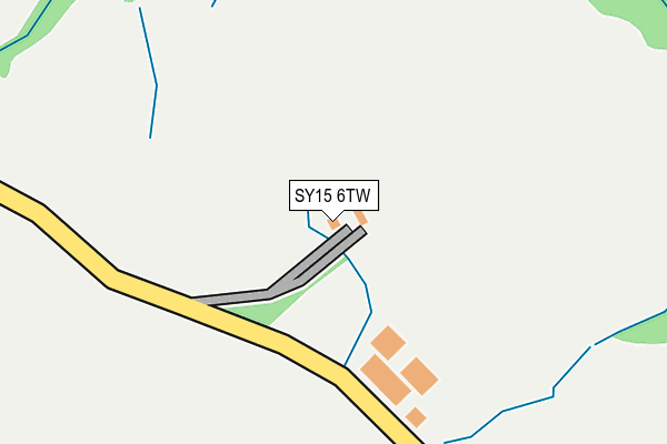 SY15 6TW map - OS OpenMap – Local (Ordnance Survey)