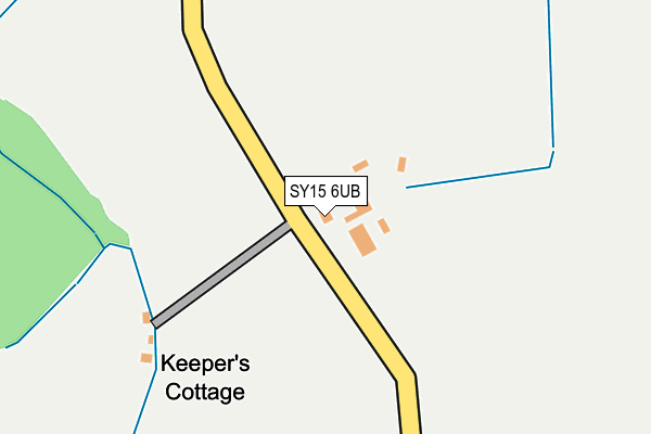 SY15 6UB map - OS OpenMap – Local (Ordnance Survey)