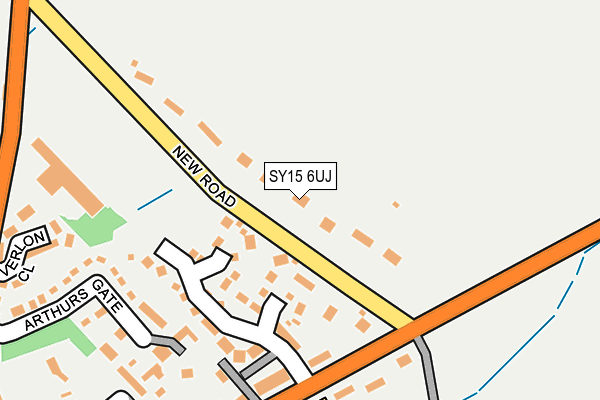 SY15 6UJ map - OS OpenMap – Local (Ordnance Survey)