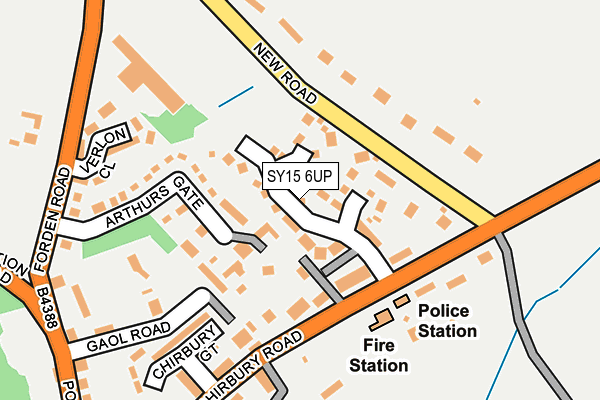 SY15 6UP map - OS OpenMap – Local (Ordnance Survey)