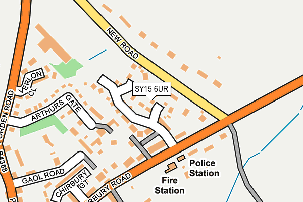 SY15 6UR map - OS OpenMap – Local (Ordnance Survey)