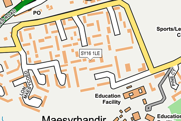 SY16 1LE map - OS OpenMap – Local (Ordnance Survey)