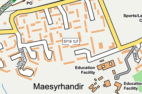 SY16 1LF map - OS OpenMap – Local (Ordnance Survey)