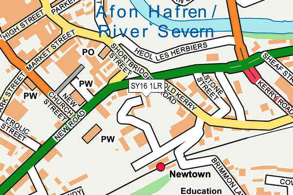 SY16 1LR map - OS OpenMap – Local (Ordnance Survey)